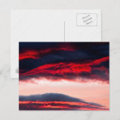 Carte Postale Incendie dans les nuages (Devant / Derrière)