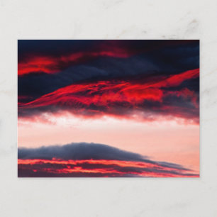 Carte Postale Incendie dans les nuages