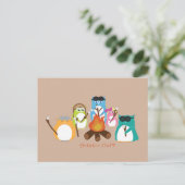 Carte Postale Incendie de l'aviateur Owl Marshmallow (Debout devant)