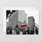 Carte Postale Incendie De San Francisco Sur La Scène (Devant / Derrière)