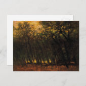 Carte Postale Incendies dans la forêt (par Laszlo Mednyanszky) (Devant / Derrière)