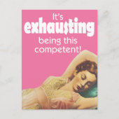 Carte postale inclinable femme vintage (Devant)