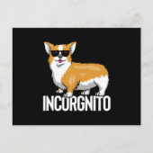 Carte Postale Incognito Corgi (Devant)