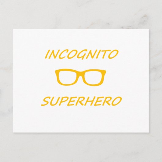 Carte Postale Incognito Superhero 01O (Devant)