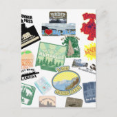 Carte Postale Incroyable Collage de Voyage (Devant)