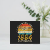 Carte Postale Incroyable depuis 1994 Edition Limitée Cadeau d'An (Debout devant)