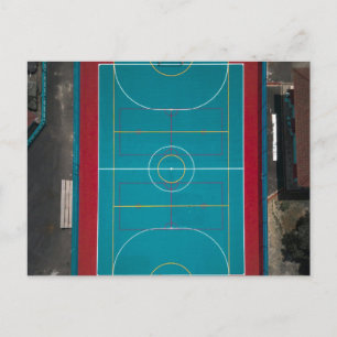 Carte Postale Incroyable œuvre d'art de basketball