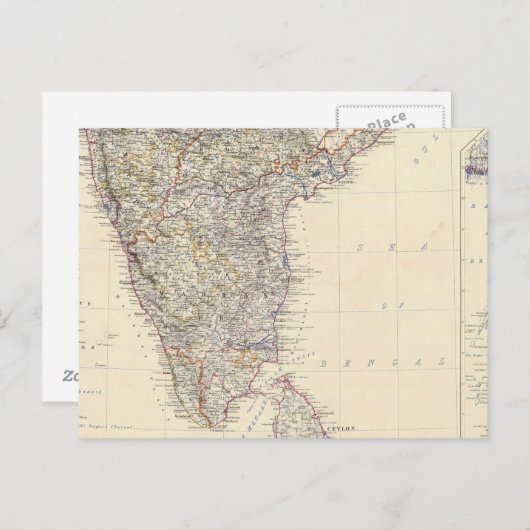 Carte Postale Inde (Devant / Derrière)