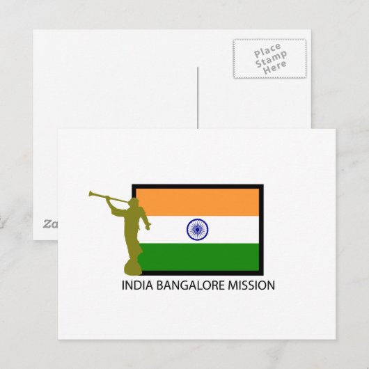 CARTE POSTALE INDE BANGALORE MISSION LDS CTR (Devant / Derrière)