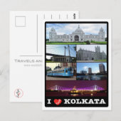 Carte Postale Inde - Calcutta - Mosaïque - (Devant / Derrière)