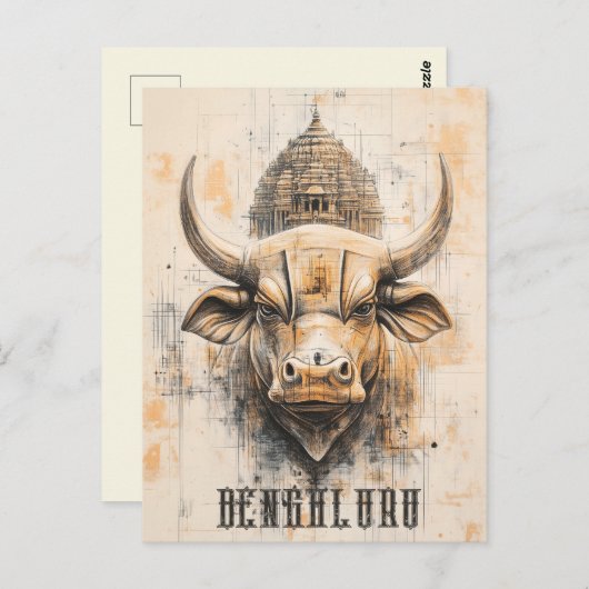 Carte Postale Inde du Bengaluru (Devant / Derrière)