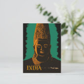 Carte Postale Inde, grande statue de bouddha (Debout devant)