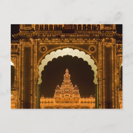 Carte Postale INDE, Karnataka, Mysore : Palais de Majaraja (b. 3 (Devant)