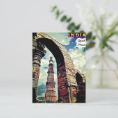 Carte postale (* Inde 🇮 🇳 Kutub Minar) (Debout devant)