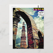 Carte postale (* Inde 🇮 🇳 Kutub Minar) (Devant / Derrière)
