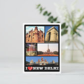 Carte Postale Inde - New Delhi - I Love - (Debout devant)