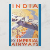 Carte Postale Inde par Imperial Airways (Devant)