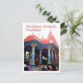Carte Postale Inde - Pushkar - Brahma Temple - (Debout devant)