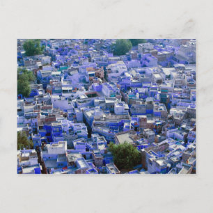 Carte Postale INDE, Rajasthan, Jodhpur : Ville bleue de Jodhpur