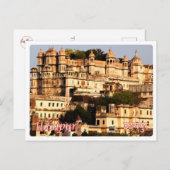 Carte Postale Inde - Udaipur - City Palace - (Devant / Derrière)