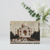 Carte Postale Inde vintage, Taj Mahal (Debout devant)