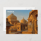 Carte Postale Inde Vintage Tourisme Voyage Ajouter (Devant / Derrière)