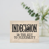 Carte Postale Indécision (Debout devant)