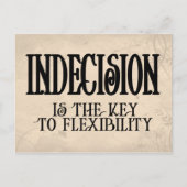 Carte Postale Indécision (Devant)