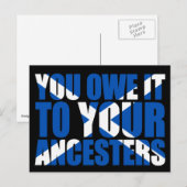 Carte Postale Indépendance des Écossais : Vous le devez à vos an (Devant / Derrière)