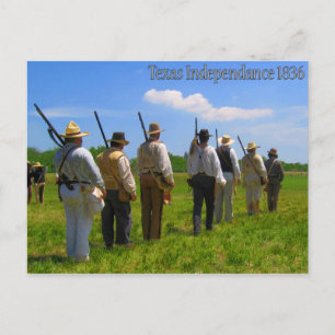 Carte Postale Indépendance du Texas 1836