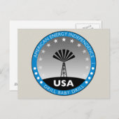 Carte Postale Indépendance énergétique américaine (Devant / Derrière)