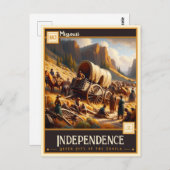 Carte Postale Indépendance, Missouri | VINTAGE (Devant / Derrière)