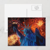 Carte postale Independence Americana Liberty (Devant / Derrière)