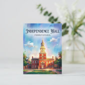 Carte Postale Independence Hall Pennsylvanie (Debout devant)