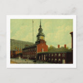 Carte Postale Independence Hall, Philadelphie Vintage (Devant)