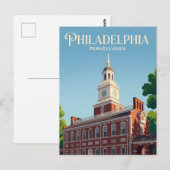 Carte Postale Independence Hall USA (Devant / Derrière)