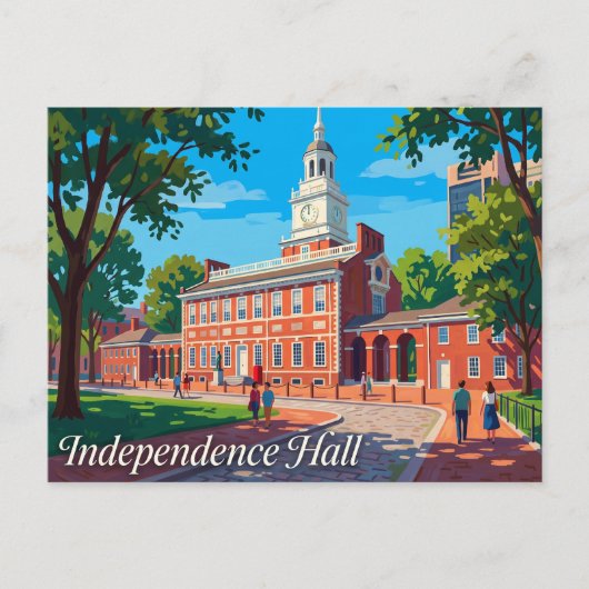 Carte Postale Independence Hall USA (Devant)