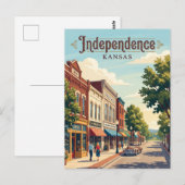 Carte Postale Independence, Kansas (Devant / Derrière)
