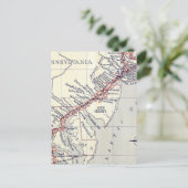 Carte Postale Index des plaques d'arpentage des routes (Debout devant)