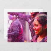 Carte Postale India Vintage Tourism Travel Add (Devant / Derrière)