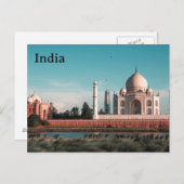 Carte Postale India Vintage Tourism Travel Add (Devant / Derrière)