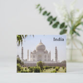 Carte Postale India Vintage Tourism Travel Add (Debout devant)