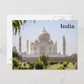 Carte Postale India Vintage Tourism Travel Add (Devant / Derrière)