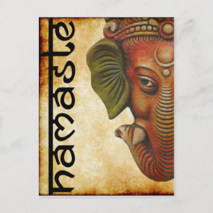 Carte postale Indian God ganesha namaste design