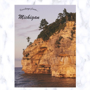 Carte Postale Indian Head Rock Michigan