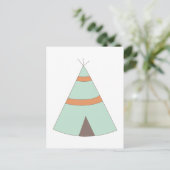Carte Postale Indian Teepee (Debout devant)