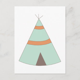 Carte Postale Indian Teepee