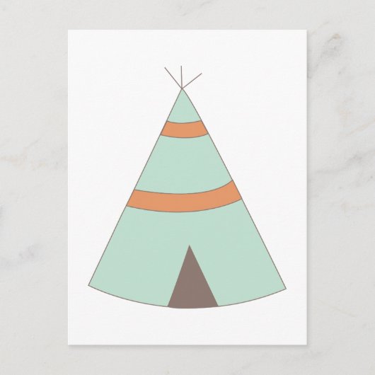 Carte Postale Indian Teepee (Devant)