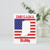 CARTE POSTALE INDIANA (Debout devant)