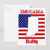 CARTE POSTALE INDIANA (Devant / Derrière)